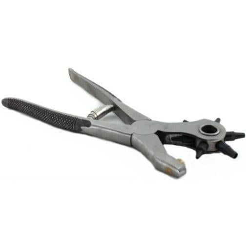 Rotary Leather Hole Punch Pliers Leathercraft Belt Tool