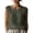 Army Green, variant on Women's Summer Lace Satin Shirt Sleeveless Blouse Boat Neck Basic Casual Tank Top