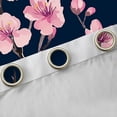 thumbnail image 4 of Homewish Pink Cherry Blossoms Blackout Curtains Set of 2 (52x84 Each), Japanese Style Window Curtains, Vintage Oil Printing Curtains and Drapes, Curtains and Drapes Bedroom Decor, 4 of 6