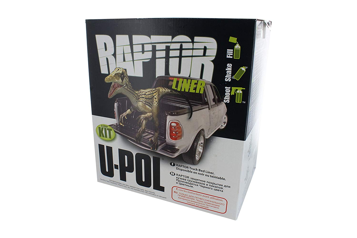Raptor Tintable Bed Liner 4 Liter Kit w/Light Gray Color Tint Pouch 1.5
