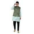 thumbnail image 6 of Sonakshi Fashion Men's Waistcoat Jacquard Festive Brocade Nehru Jacket Bandhgala, 6 of 6