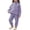 Purple, variant on Cethrio Girls Fleece Pajama Sets Long Sleeve, Crew Neck Comfy 2 Piece Girls' Sleepwear Pink Size 7-8 T