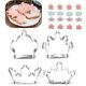 thumbnail image 1 of Gwong hogar 8pcs Moldes de galletas Alimentos Anti-Deform Plastic 3D Cartoon Biscuit en estampado de fallas Postre Diy Suministros para hornear para el hogar Gwong 21085706, 1 of 7