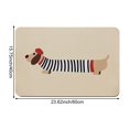 thumbnail image 3 of Cartoon Dachshund Bath Mat Rug Non-slip Bathroom Mats Absorbent Floor Mat Soft Diatom Mud Door Mat Entrance Floor Rug, 3 of 6