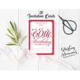 thumbnail image 3 of Darling Souvenir White Birthday Invitation Card Printable Elegant Fill or Write In Blank Party Invites 28 Pcs 5 x 7 Inches, 3 of 5