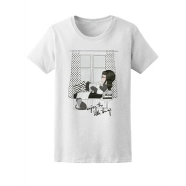 Enjoy Little Things Trendy Girl T-Shirt Women -Image by Shutterstock, Female Medium