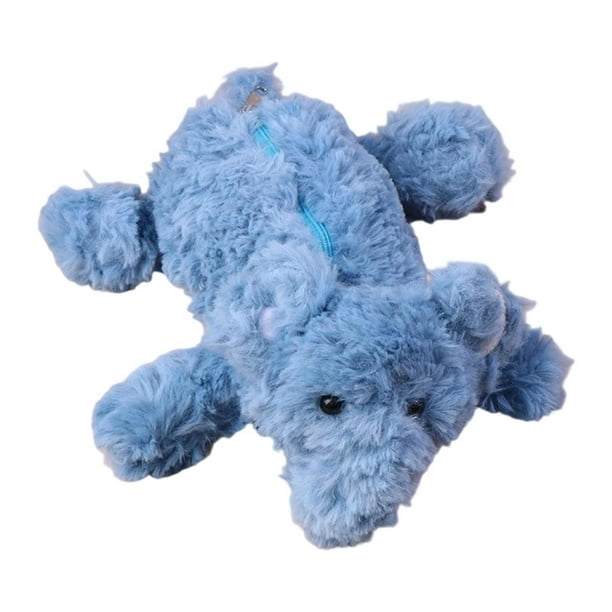 Estuche para Lápices Peluche Bolsillo Almacenaje Cartuchera Escolar Zipper Suave Adecuado para Estudiantes Hogar Oficina Niños Niñas 22cm