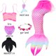 thumbnail image 4 of Traje de baño de cola de sirena para niños, bañador para niñas pequeñas, monoaleta, 2024, 4 of 5