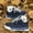 Blue, variant on Men's Chunky Sole Sneakers - Fashion Thick Platform Design | Breathable Casual Shoes