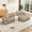 Camel, variant on Aukfa 109" Modular Cloud Sectional Sofa with L-Shape Chaise, Corduroy Upholstered Deep Seat Couch, Left Facing Chaise, No Assembly Boneless Sofa for Living Room/Bedroom/Apartment, Green