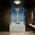 thumbnail image 6 of Avancer 60" x 36" Left-Hand Drain Rectangular Alcove Whirlpool Bathtub with Apron, 6 of 13