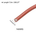 thumbnail image 2 of Silicone Wire 14AWG 14 Gauge Flexible Tinned Copper Standard High-Temperature Hookup Wire Brown 7.5m/25ft, 2 of 6