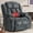 Gray Blue, variant on JULY'S SONG Oversized Recliner Chair with Heat and Massage, Power Lift Chairs for elderly with Cup Holders, Heavy Duty Electric Recliners for Adults with USB & Type C ports, Chenille Brown
