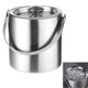 thumbnail image 1 of Ice Bucket With Lid And Ice Tongs, 2L/3L Stainless Steel DoubleWall Bar Ice Bucket Set For Home Bar, 1 of 5