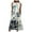 Green, variant on Savings Clearance 2025! asdoklhq Womens Plus Size Clearance Dresses,Women Loose Sleeveless Pocket Long Dress O-Neck Print Retro Dress