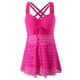 thumbnail image 3 of Conjunto de Regalo de Vacaciones Conservador de Color Sólido Hueco Camisola Dividida Conjunto de Trajes de Baño, Trajes de Baño Modestos para las Mujeres, 3 of 4