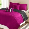 Reversible Microfiber Quilt and Shams Bedding Set