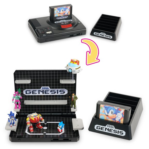 Console Heroes d'affichage Sega Genesis&nbsp;: Pack Supervillain Boss + Sonic 1