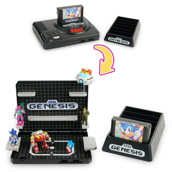 Console Heroes Sega Genesis Display Console: Supervillain Boss Bundle + Sonic 1