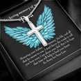 thumbnail image 4 of Honoring Your Dad Dad Memorial Dad Memorial Cross Necklace Sympathy Loss of Father Condolence Message Card, 4 of 20