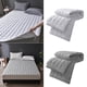 thumbnail image 1 of Colchón Grueso de Fibra de Poliéster Gris Suave | Colchón para Cama de Estudiante | 135 X 200 X 4 Cm | 1 Kg | Plegable | Lavable y Transpirable, 1 of 6