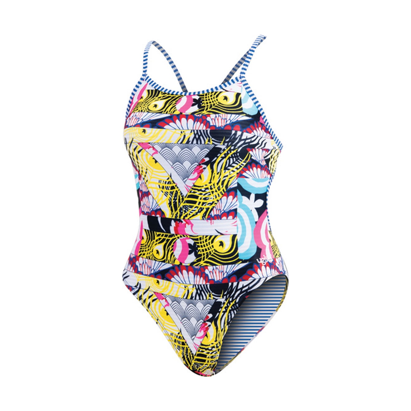 Dolfin Uglies Kimono String Back 1Piece Swimsuit Kimono Size 28