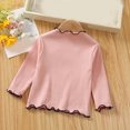 thumbnail image 7 of Mnyotv Cute Bow Ruffle Tops for Girls Fall Clothes Long Sleeve Thermal Undershirts Top Size 3-4Y, 7 of 7
