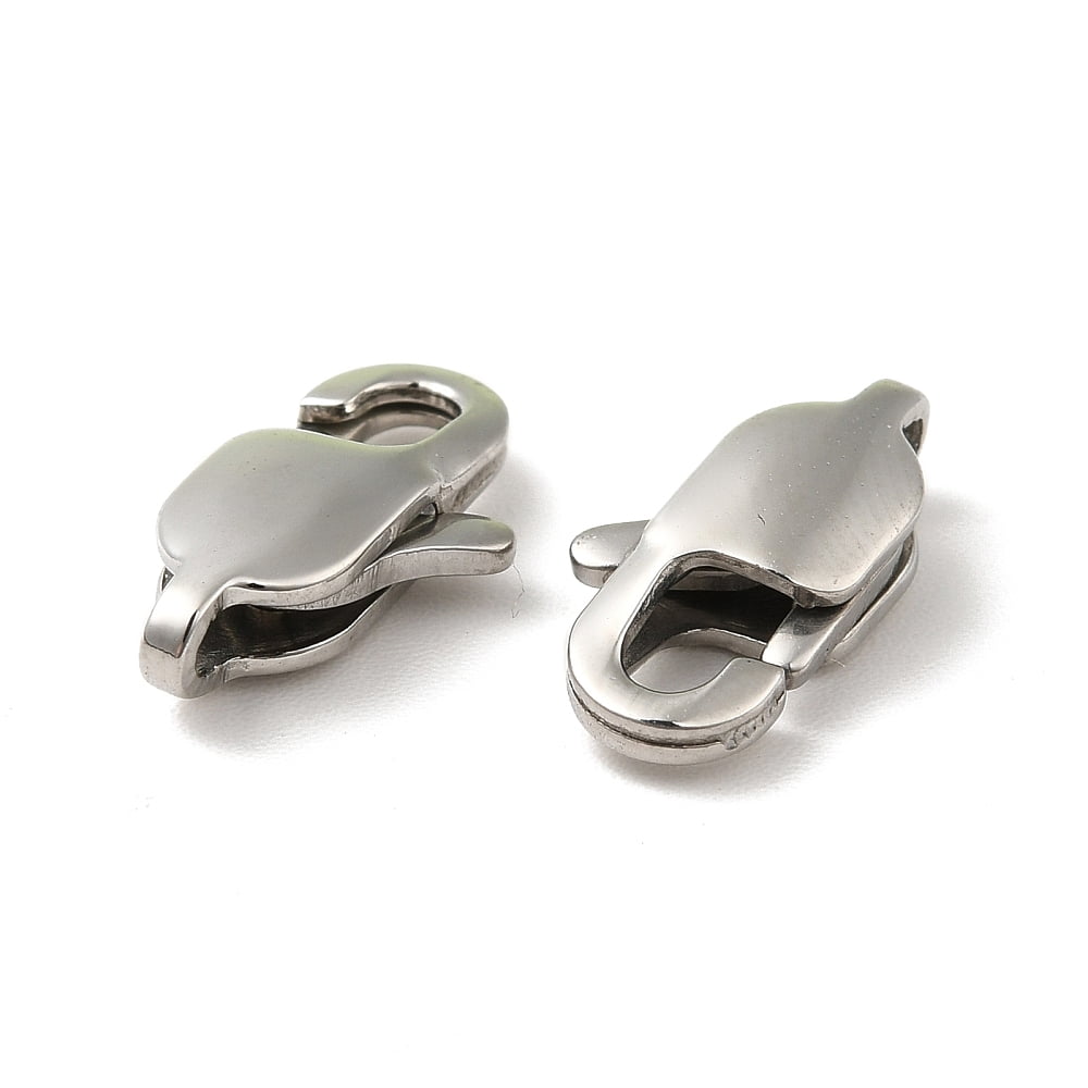 Resistant 304 Stainless Steel Lobster Claw Clasps 6x13mm