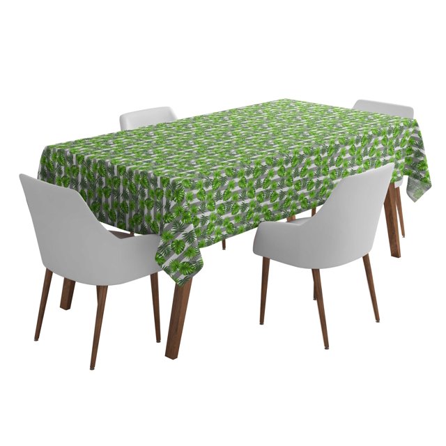 Vargottam Indoor/OutdoorTablecloth58x120 InchRectangleTablecloth Waterproof PatioTableCloths- Spring/SummerTableCovers for Backyard RectangularTable/BBQs/Picnic -Light Gray