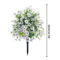 thumbnail image 3 of Ckraxd Artificial Violet Stake Flowers Garden Decoration Lifelike Design Durable Materials Easy Installation for Outdoor Patios and Yards, 3 of 6