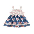 thumbnail image 1 of Filles Tout-Petits Habiller Baseball Print Sans Manches une Ligne Robe, 1 of 8
