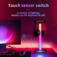 thumbnail image 3 of Lámpara de pie para auriculares Irfora Lámpara con soporte para auriculares RGB, interruptor con Sensor táctil, iluminación colorida, lámpara de ambiente de escritorio para juegos Irfora Lámpara de pie para auriculares, 3 of 7