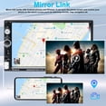 thumbnail image 3 of Estéreo para automóvil de doble DIN Radio para automóvil con pantalla táctil de 7 "con cámara de respaldo Bluetooth Receptor de radio FM USB AUX Radio automática Entrada de tarjeta TF Audio Video MP5, 3 of 5