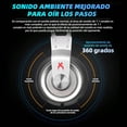 thumbnail image 5 of Diadema para Juegos con Micrófono, Auriculares Gamer con Cancelación de Ruido, Sonido Estéreo de 3.5mm para PC, PS5, Xbox y Laptop, 5 of 5