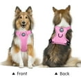thumbnail image 3 of PoyPet Reflective Soft Breathable Mesh Dog Harness Choke-Free Double Padded Vest with Adjustable Neck and Chest,Light Pink S, 3 of 7