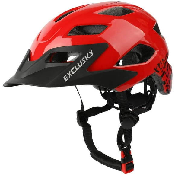 Exclusky Kids Bike Helmets Lightweight Adjustable Child Helmet for Boys Girls 50-57cm(Ages 5-13)