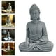 thumbnail image 2 of EeaseMX 1 estatua de Buda de arenisca, figura zen, artesanía decorativa para el hogar (gris), 2 of 8