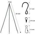 thumbnail image 4 of Benvo 24 inch Long Hanging Chains for Plants Flower Pot Basket Chains 3 Point Replacement Chain Hangers for Lanterns, Bird Feeders, Planters and Other Ornaments (Pack of 3), 4 of 7