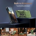 thumbnail image 4 of for iPhone 13 Pro Max Case with Screen Protector,Sliding Camera Cover,-Grade Cover with  Stand Phone Case 6.7" Olive Green, 4 of 12