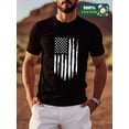 thumbnail image 3 of Whichone Men's USA Flag Graphic T-shirt Casual Cotton Blend Tops For 4th of July Independence Day, 3 of 7