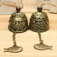 thumbnail image 1 of Flmtop Chinois Dragon/Fish Feng Shui Bell Bénédiction Bonne Chance Fortune Pendaison Carillon Vent, 1 of 7