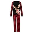 thumbnail image 2 of KHONTS Family Matching Christmas Pajamas Set Holiday Graphic Sleepwear Xmas Pjs Set Casual Fashion Cute Homewear 2-Black Women, 2 of 4