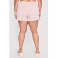 thumbnail image 4 of Women's Plus Size Acid Wash Lip Graphic Shorts, 4 of 4