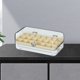thumbnail image 4 of Caja de almacenamiento de joyas PET PP PE organizador de joyas multicapa vitrina con tapa transparente para pendientes, collares, anillos, blanco transparente, 4 of 14