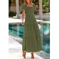 thumbnail image 4 of Vestido PRETTYGARDEN 2025 con escote cuadrado y mangas abullonadas XL, 4 of 8