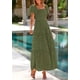 thumbnail image 4 of Vestido PRETTYGARDEN 2025 con escote cuadrado y mangas abullonadas XL, 4 of 8
