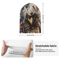 thumbnail image 2 of Zufioo Bald Eagle Soldier Print Adult Knitted Hat, Unisex Cuffed Brimless Ski Hat, Suitable for Autumn and Winter, 2 of 6