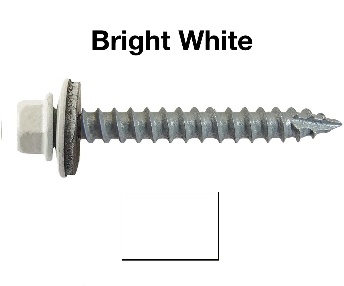 Self Tapping Screws Sheet Metal Screws Screw Set Metal Stainless Screws Sheet Stainless Steel Metal Roofing Screws Epoxy Hex Head Washer Self Drilling Tek #14 x 2 25 Pcs Super-Deals-Shop