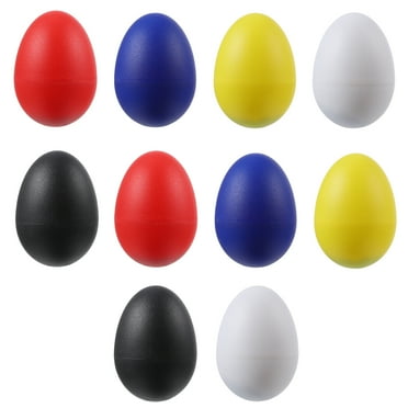 FRCOLOR Plastic Maracas Toy for Kids Playing with Assorted Color 10pcs Musical Instrument Toy