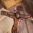 thumbnail image 2 of Jesus Crucifixion Handmade Holy Cross for Wall Home Church Decoration Catholic Prayer Cross, 2 of 5